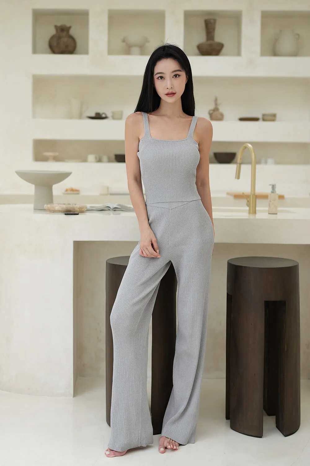 冰紗長腿褲<br>Ice Knit High Waist Pants