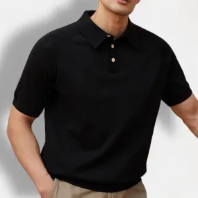 Luxury knitted polo t-shirt