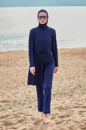 Lycra Navy Burkini Modest Swimwear M2462