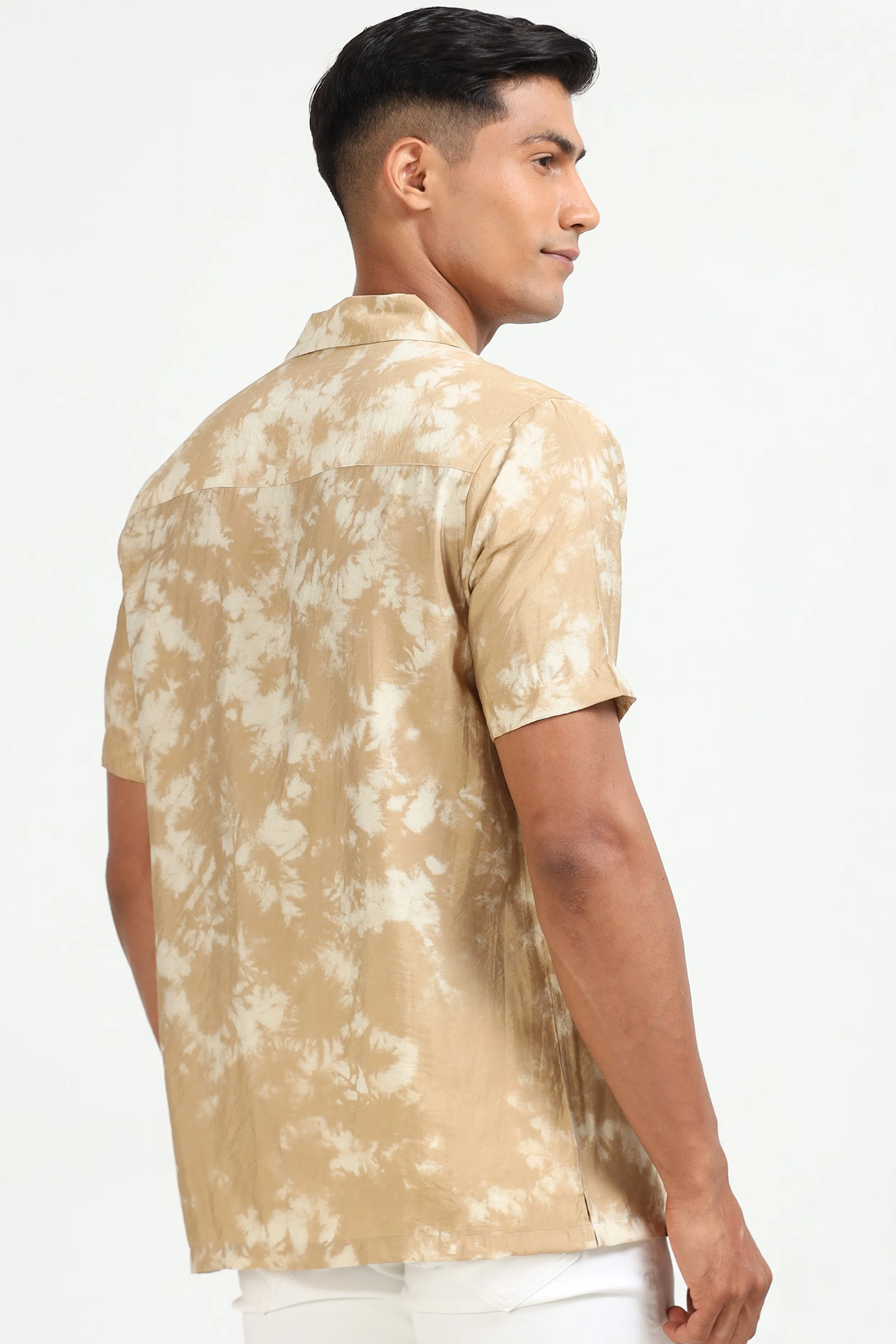 Marx Beige Holiday Shirt