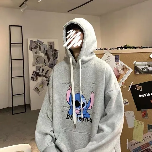 Men Hoodies Streetwear Winter Coat Fashion Loose Causal Hoodie Sweatshirt Hip Hop Casual Sweatshirts