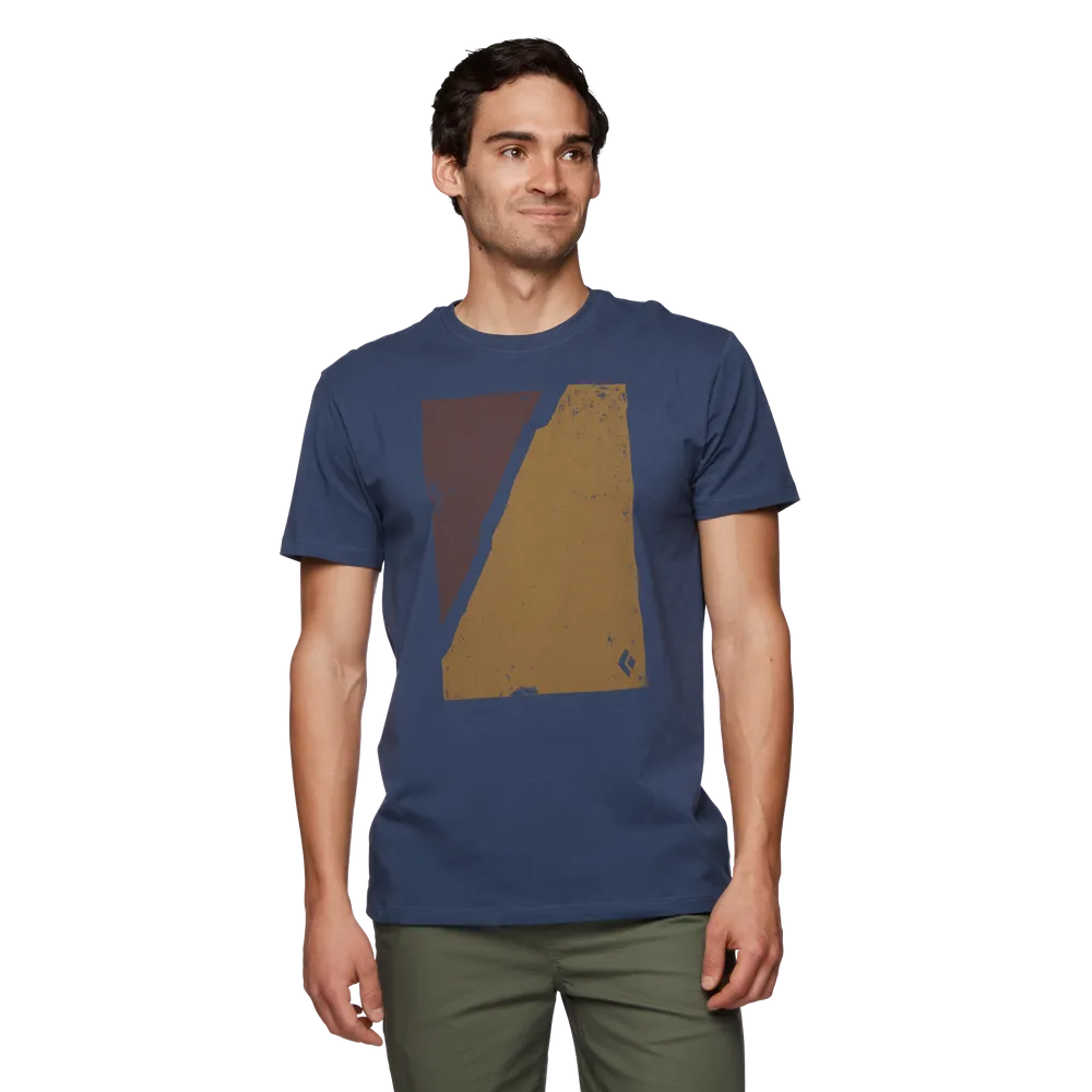 Men's Block Print Mountain T-Shirt