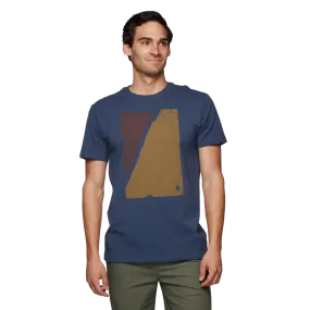 Men's Block Print Mountain T-Shirt