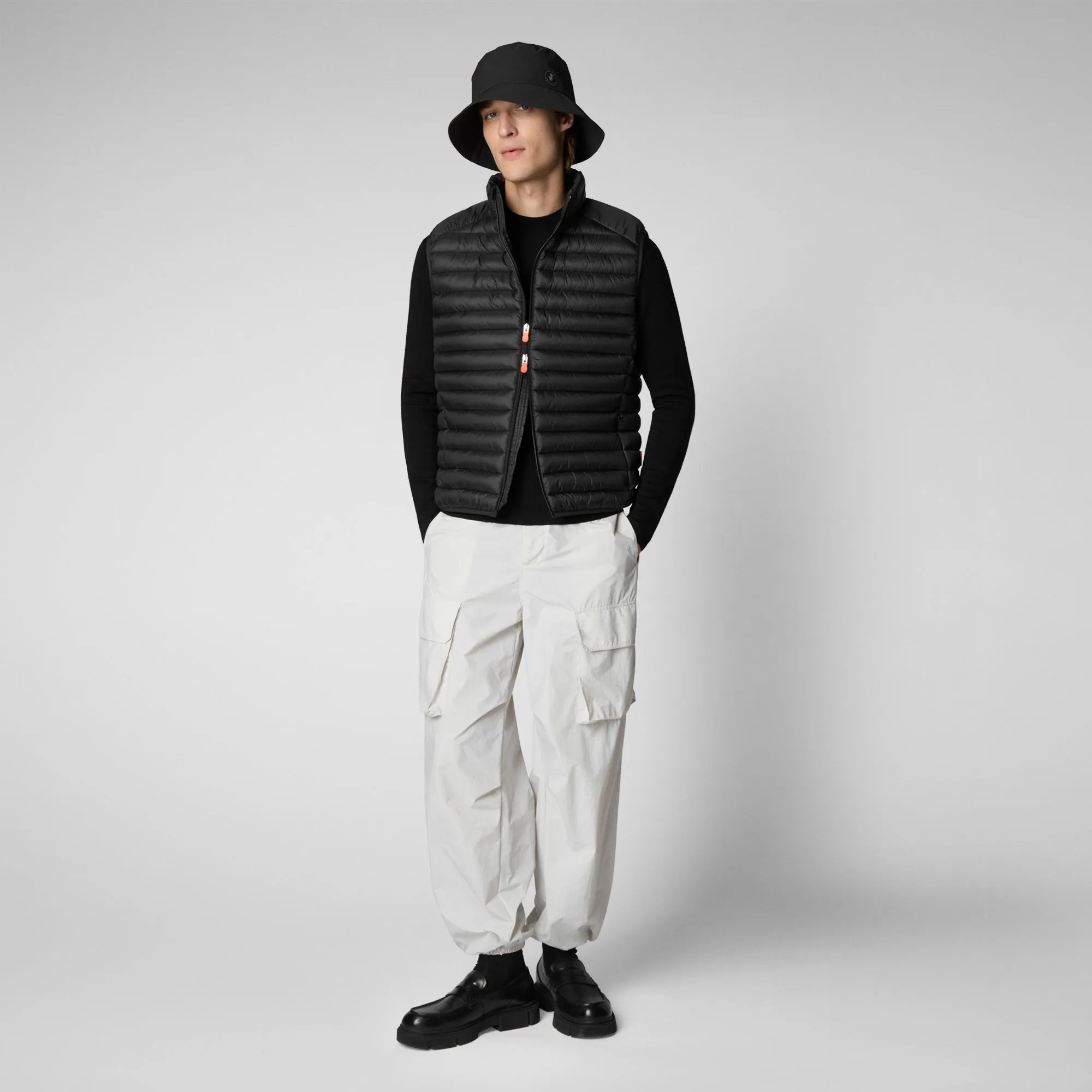 Men's  Puffer Vest Adam in Black