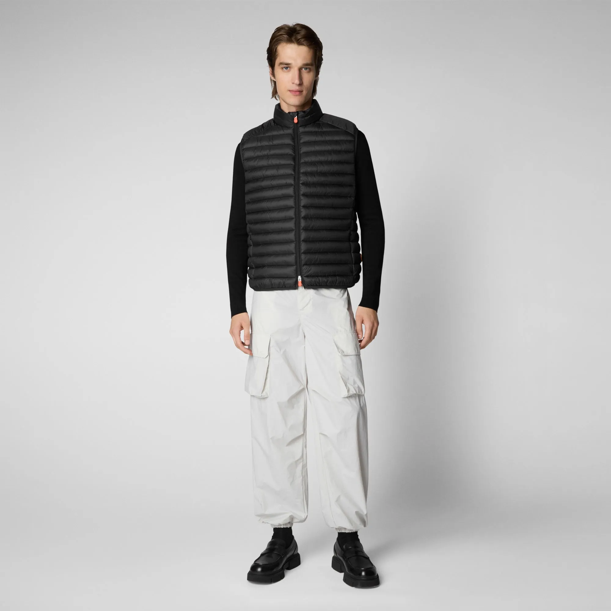 Men's  Puffer Vest Adam in Black