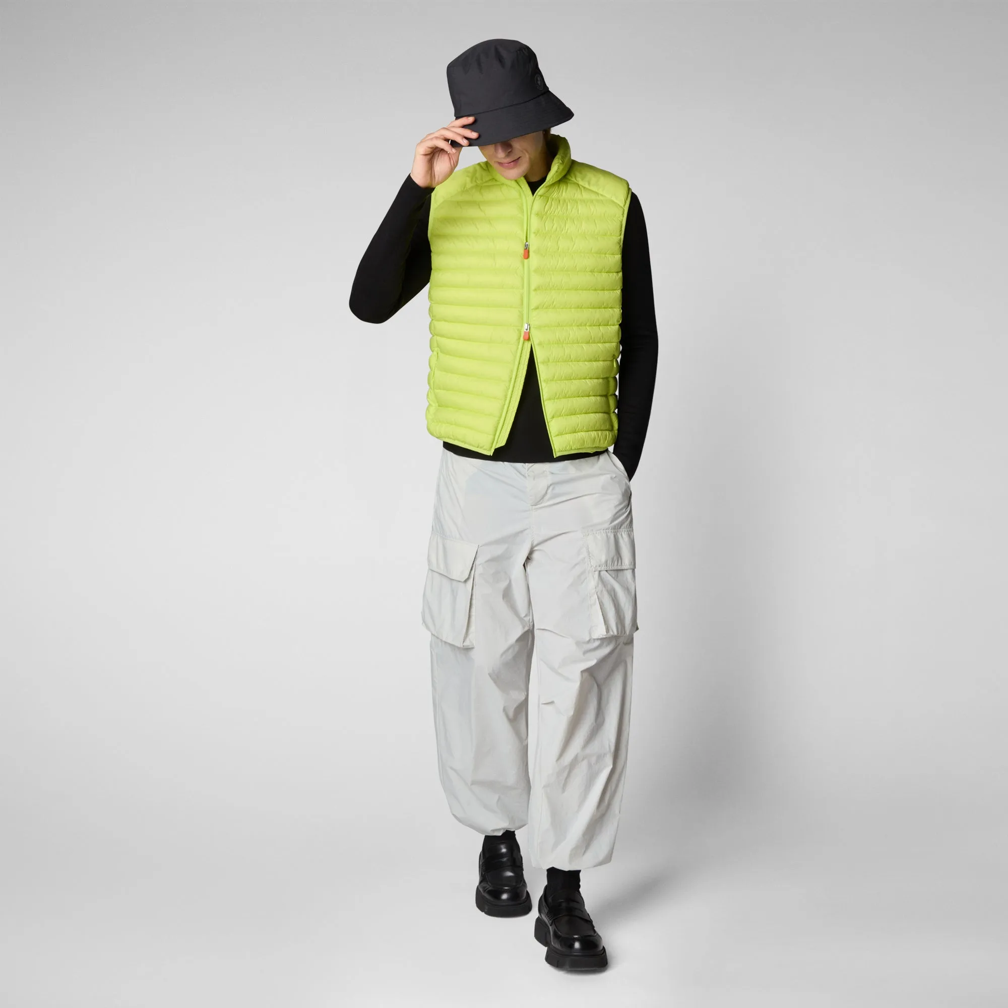 Men's  Puffer Vest Adam in Lichen Green