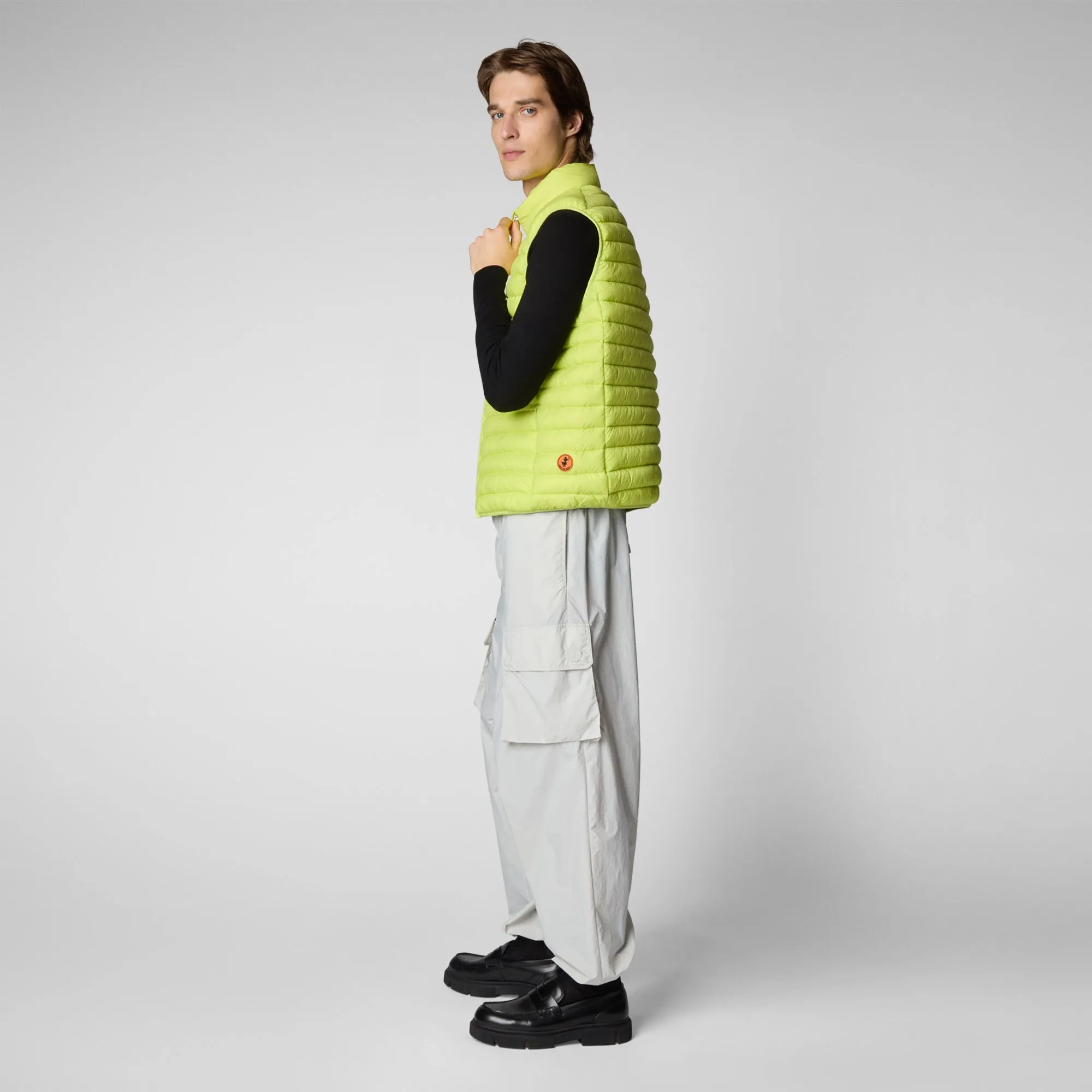 Men's  Puffer Vest Adam in Lichen Green