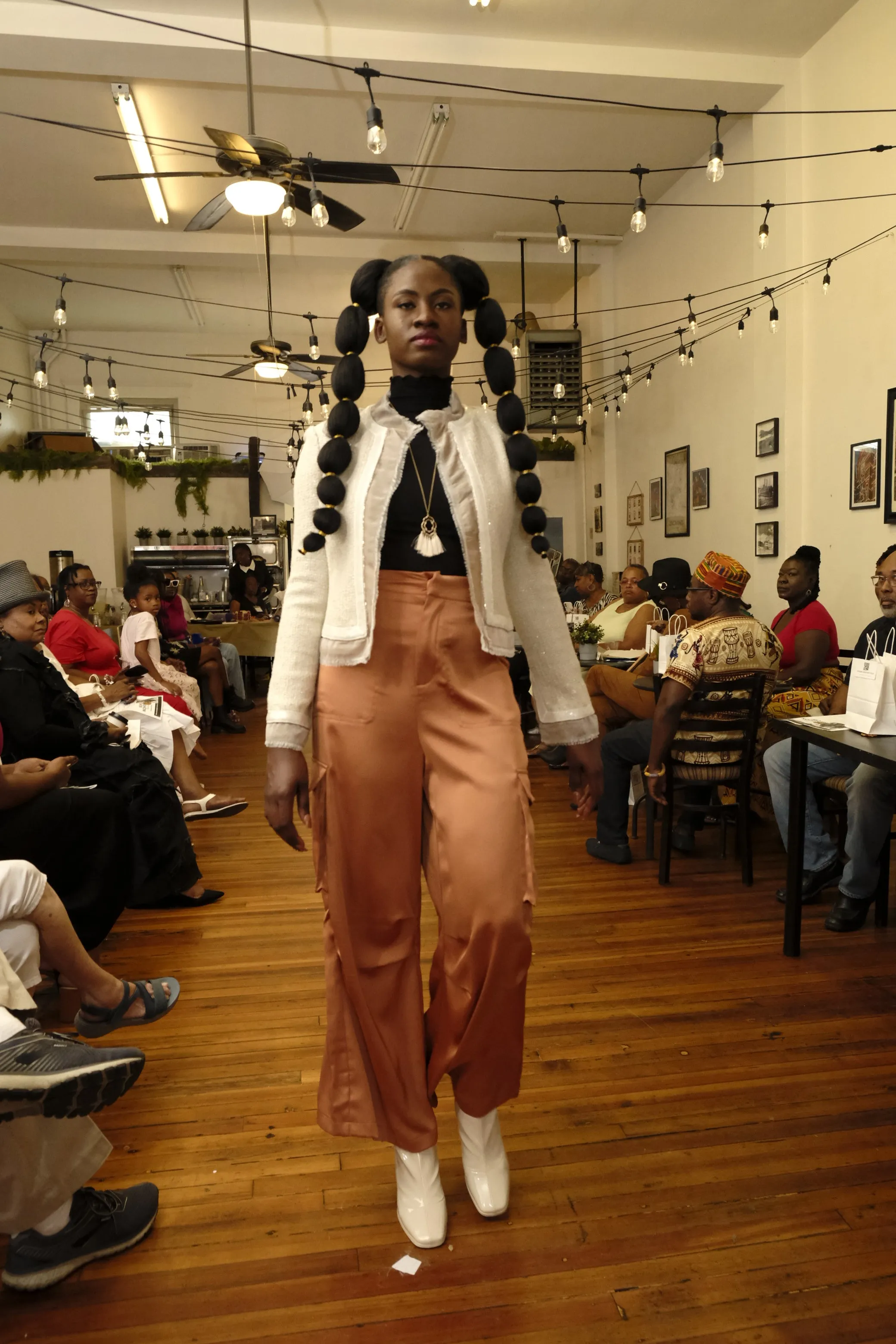 Mesa, Satin High Waist Cargo Pant