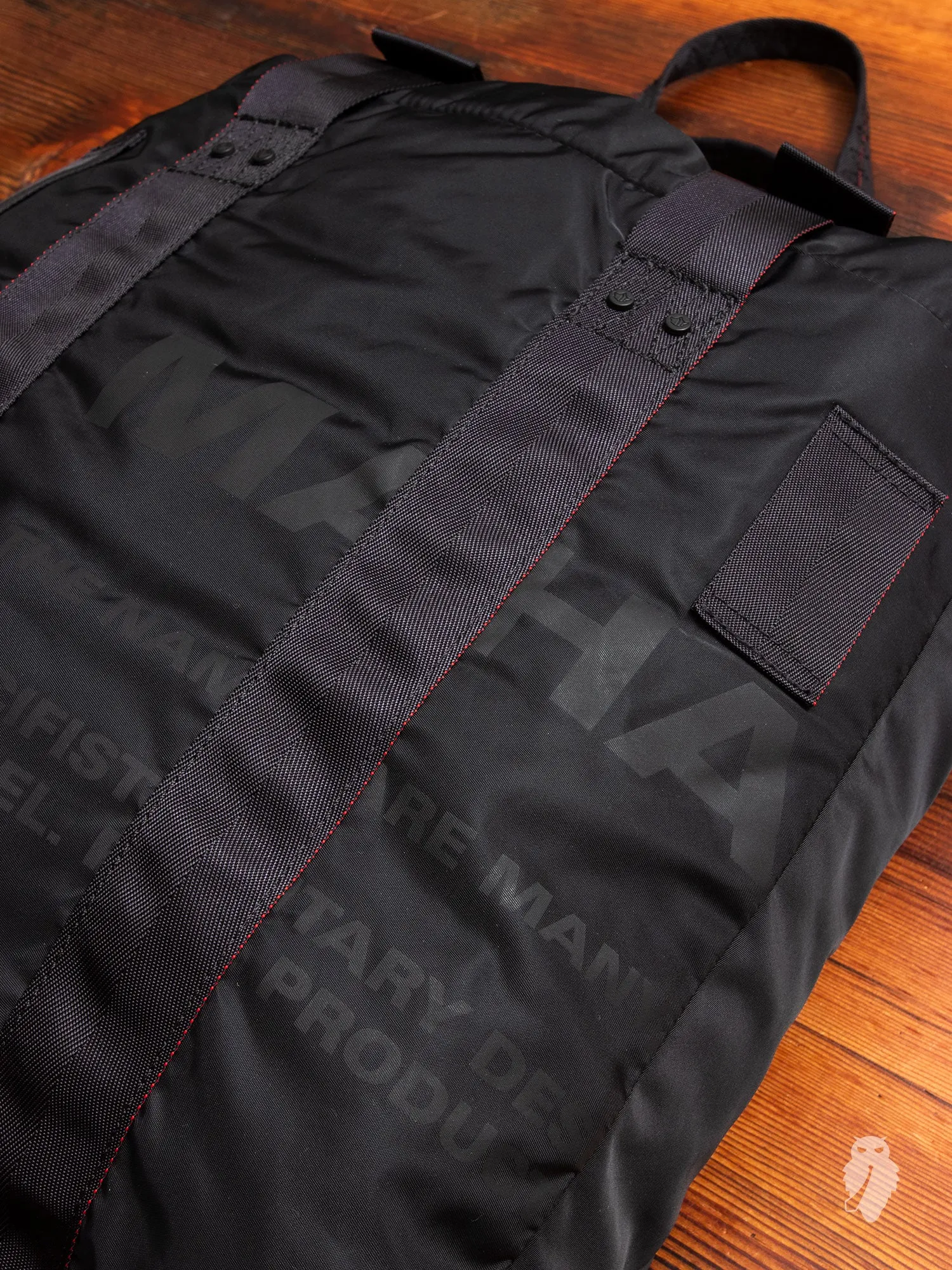 Miltype Tote Bag in Black