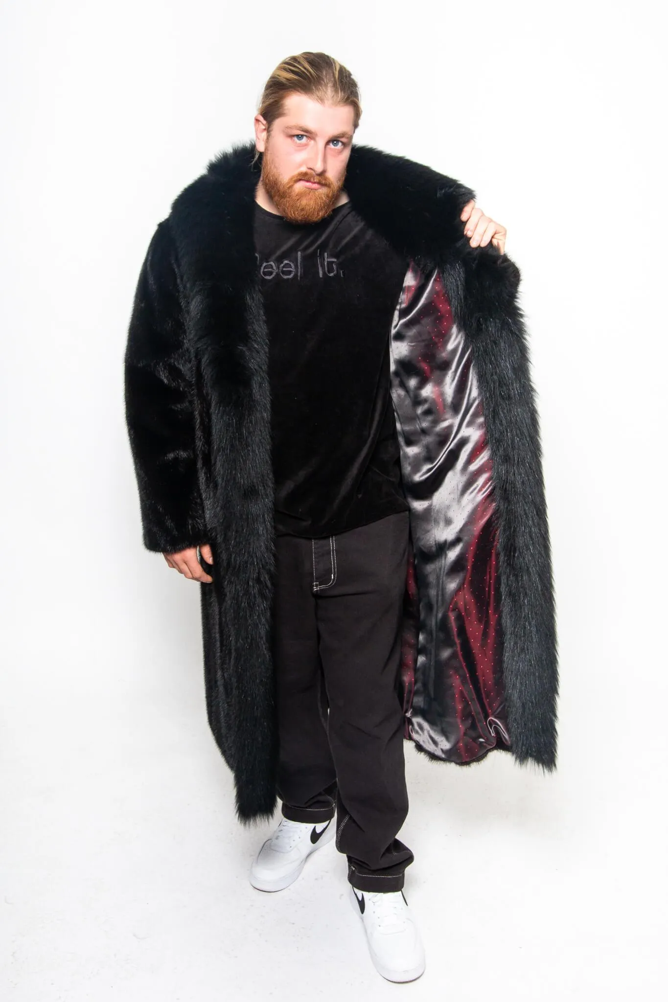 Mink Coat Unisex with Fox Collar BY ORDER ONLY