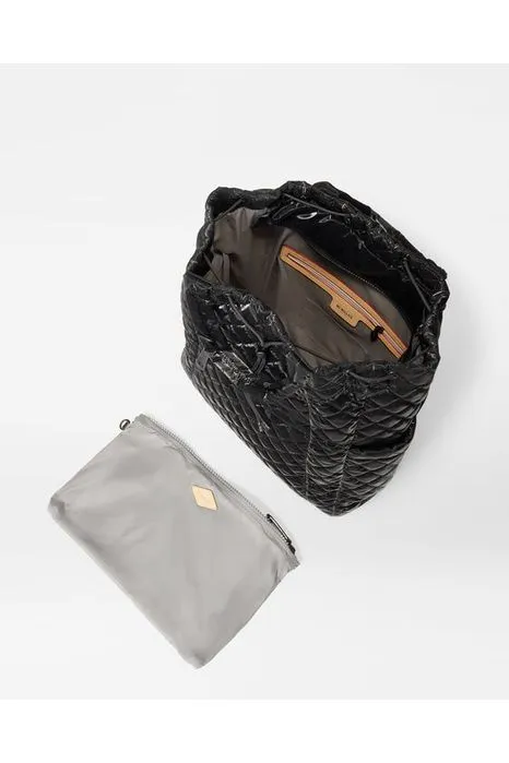 MZ Wallace Metro Convertible Backpack 1283X2137 | Black Liquid