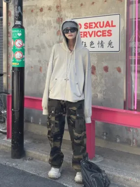 [n40mz] camouflage high waist slimming pants na762