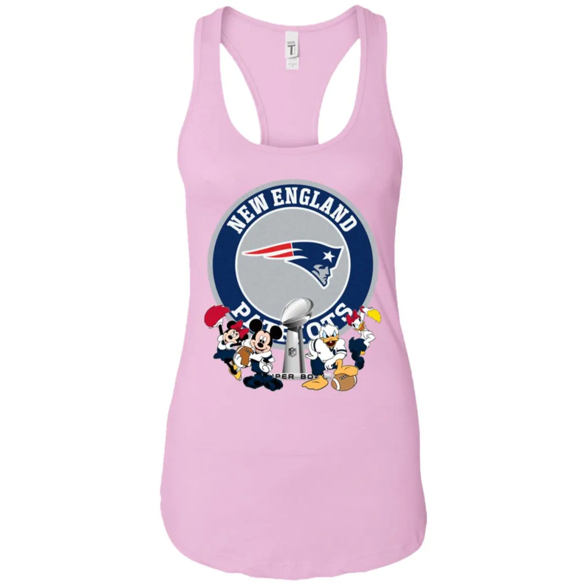Nfl – New England Patriots Super Bowl 2019 Mickey Mouse Minnie Mouse Donald Duck Daisy Duck Football Women Tank Top