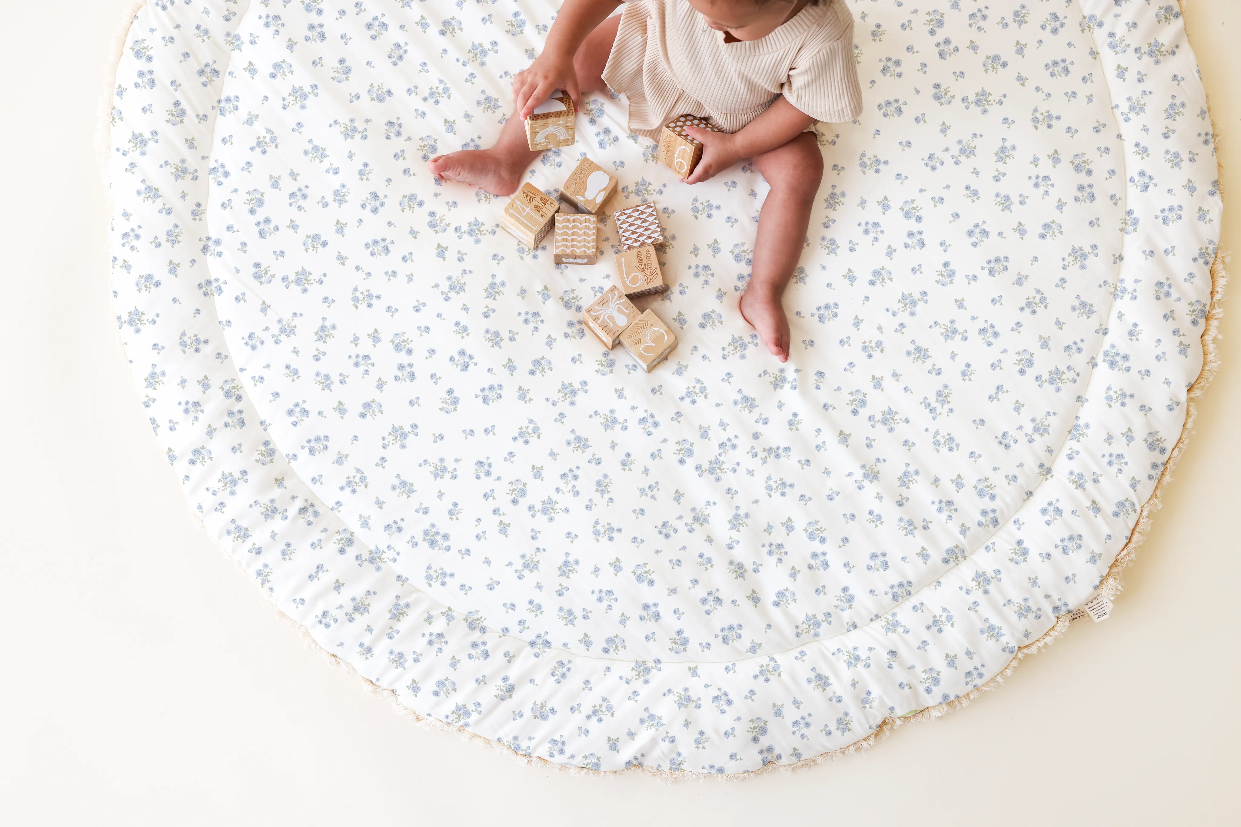 Organic Baby Play Mat - Mini Roses