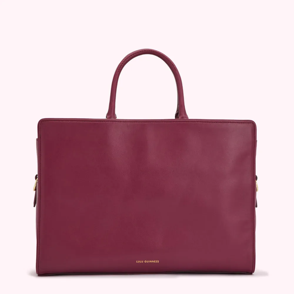 PEONY LIP RIPPLE QUILTED LEATHER BETHANY HANDBAG