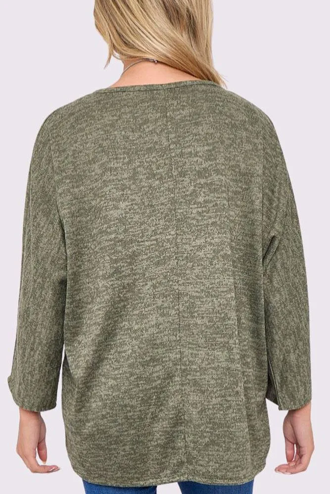 Plain Soft Feel Necklece Top