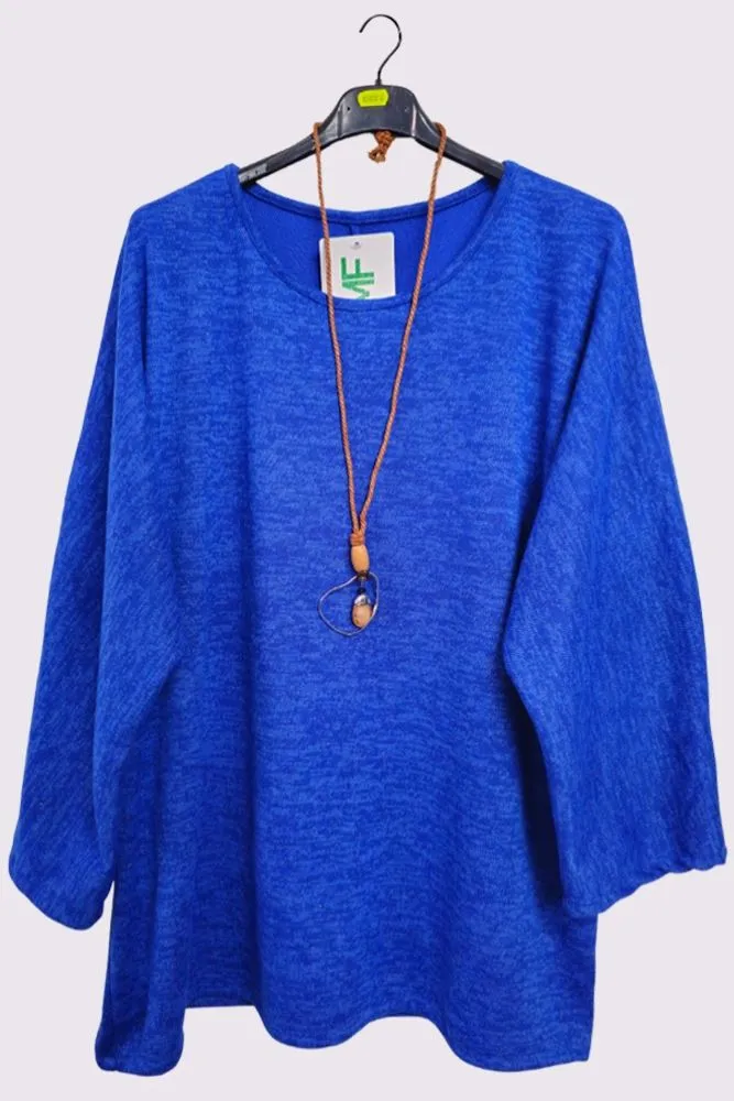 Plain Soft Feel Necklece Top