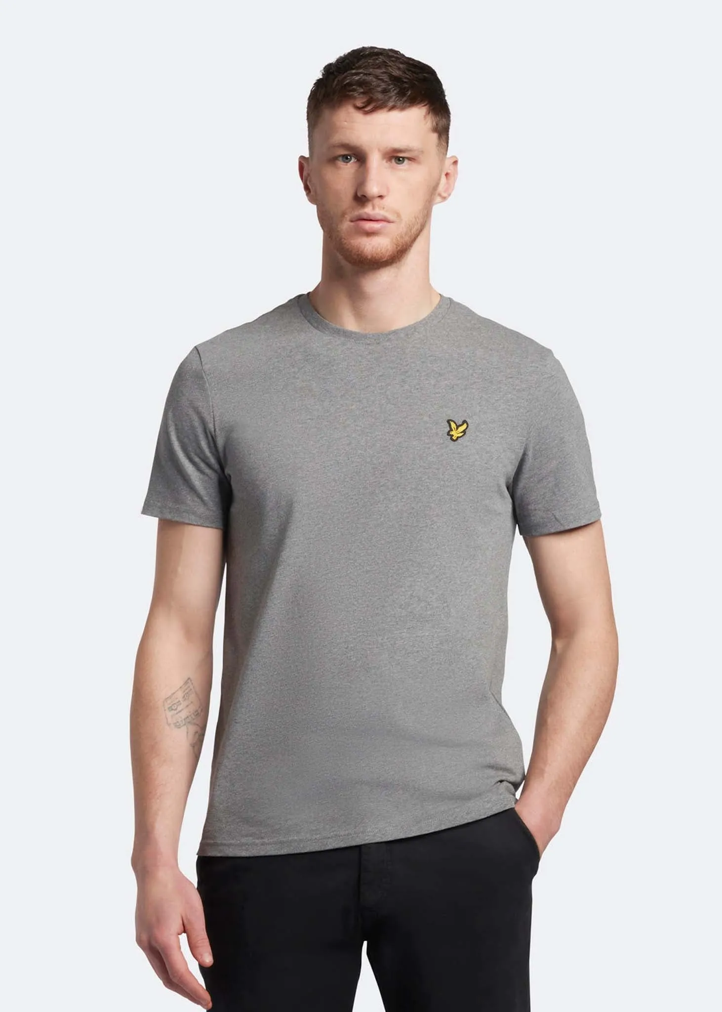 Plain t-shirt - mid grey marl
