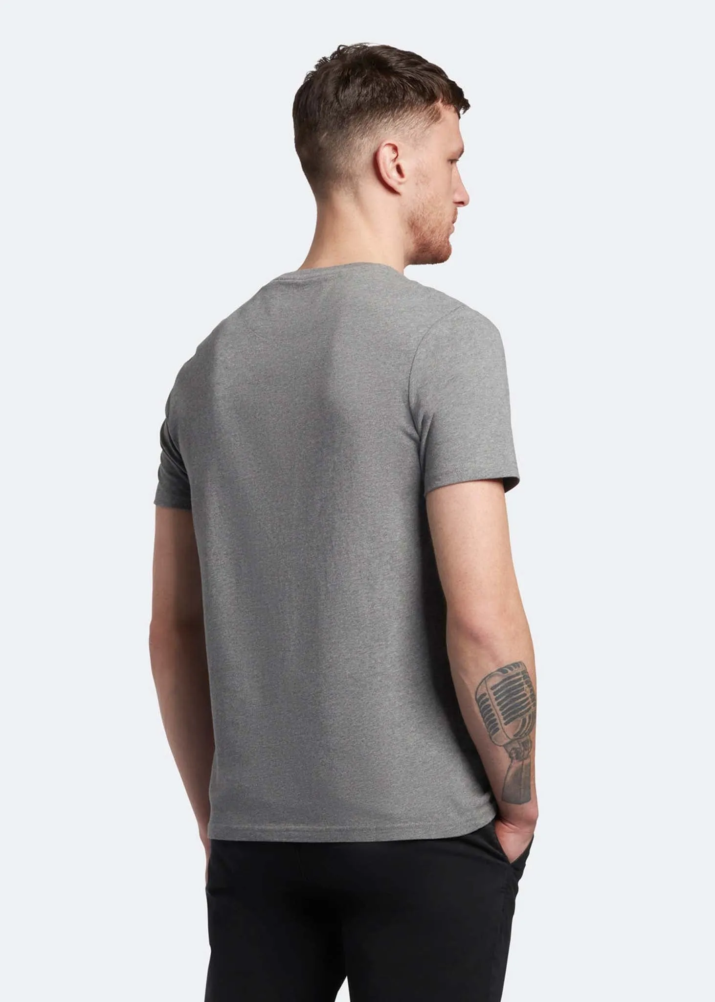 Plain t-shirt - mid grey marl