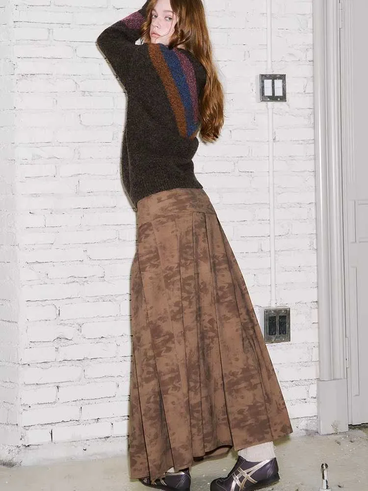Pleated long skirt【s0000010801】