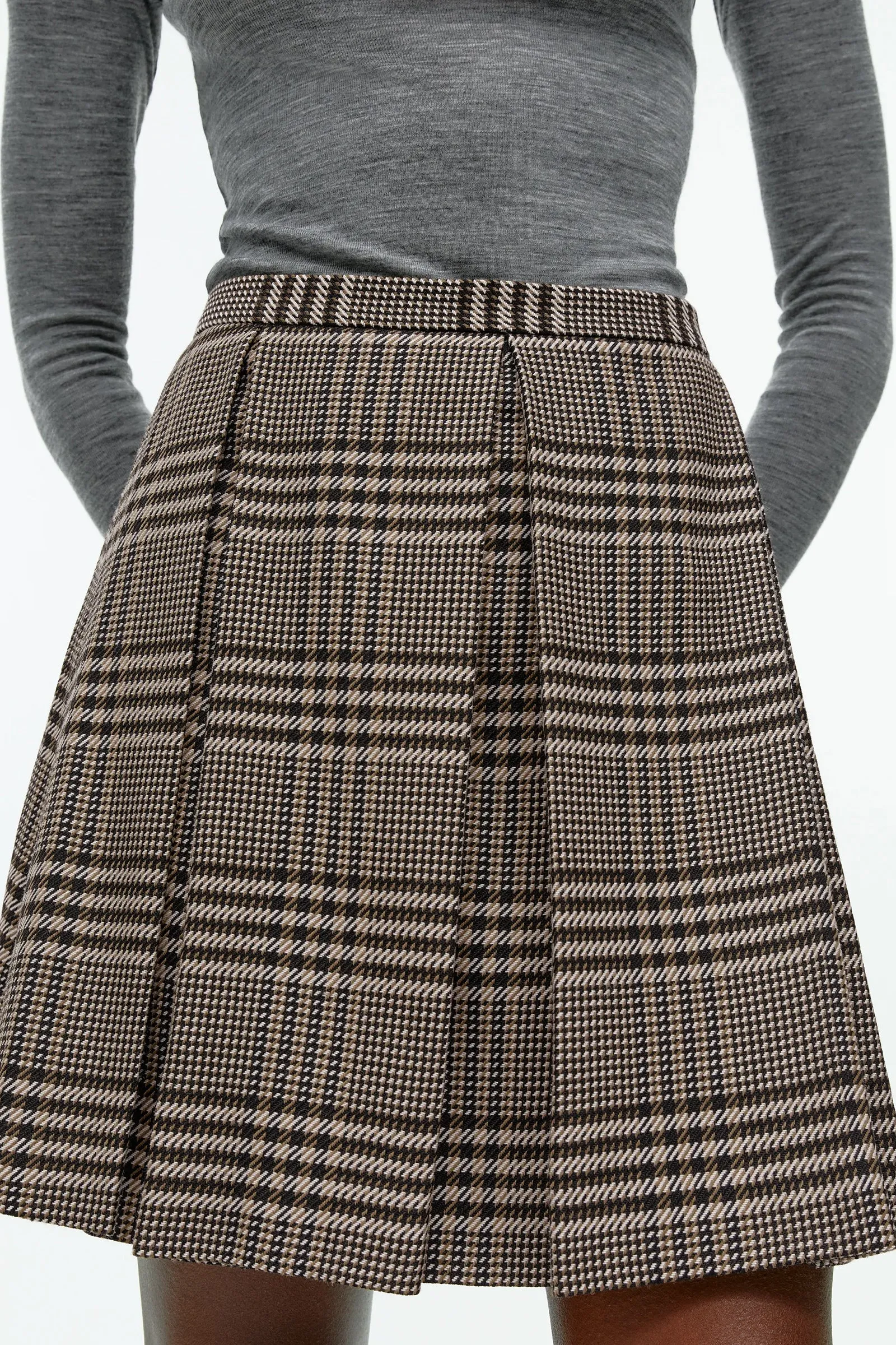Pleated Mini Skirt