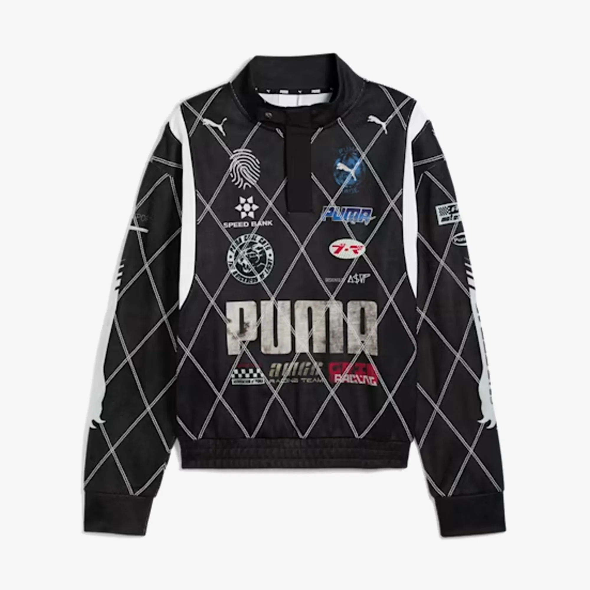 PUMA |X A$AP ROCKY DISTRESSED SWEATSHIRT { PUMA BLACK