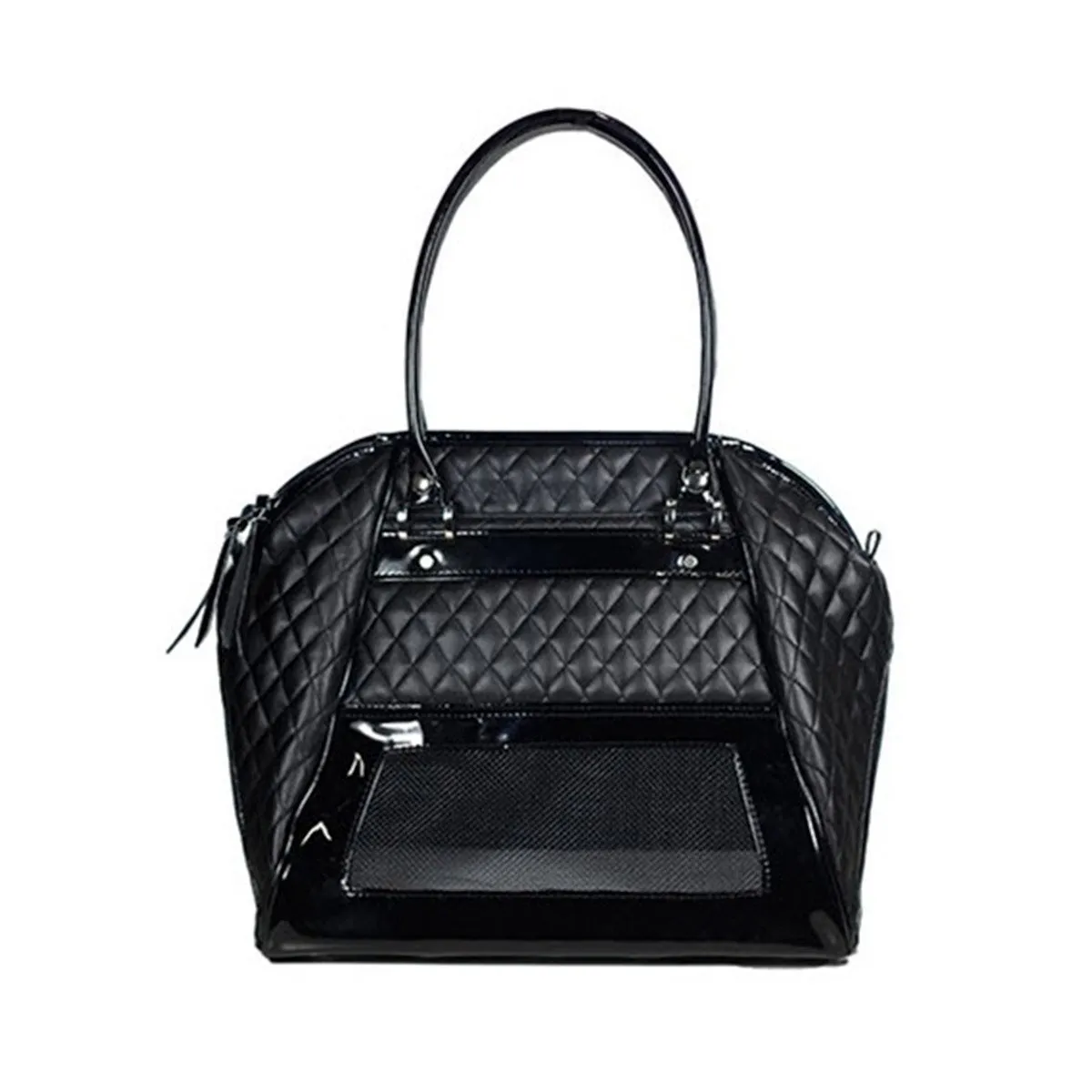 Quilted Luxe Haylee Dog Carrier - Black