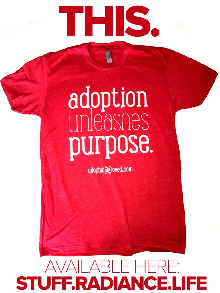 "Adoption Unleashes Purpose" Unisex T-Shirt