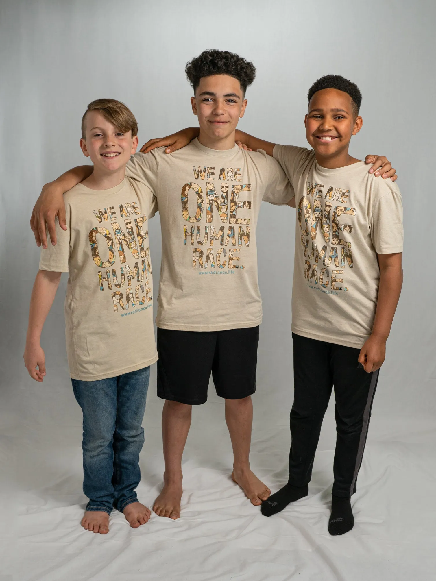 "ONE HUMAN RACE" Unisex T-Shirt (Cream)