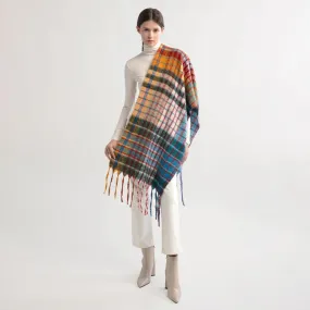 RAINBOW PLAID SCARF