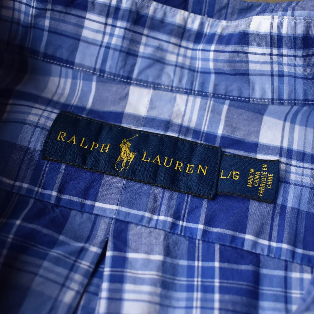 Ralph Lauren/ラルフ ローレン チェック 半袖 ボタンダウンシャツ　230606