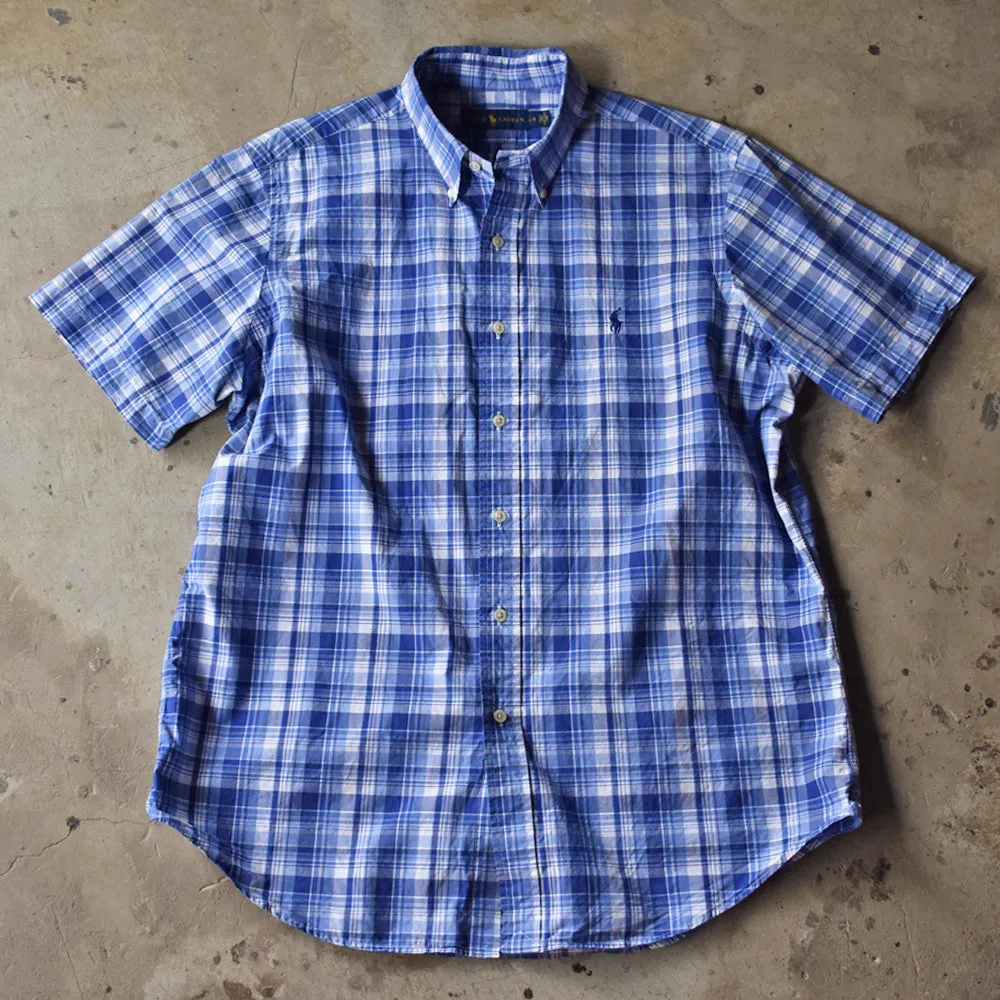 Ralph Lauren/ラルフ ローレン チェック 半袖 ボタンダウンシャツ　230606