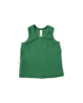 rib knit tank top CO - emerald