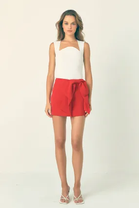 Ribbed Knit Sleeveless Top