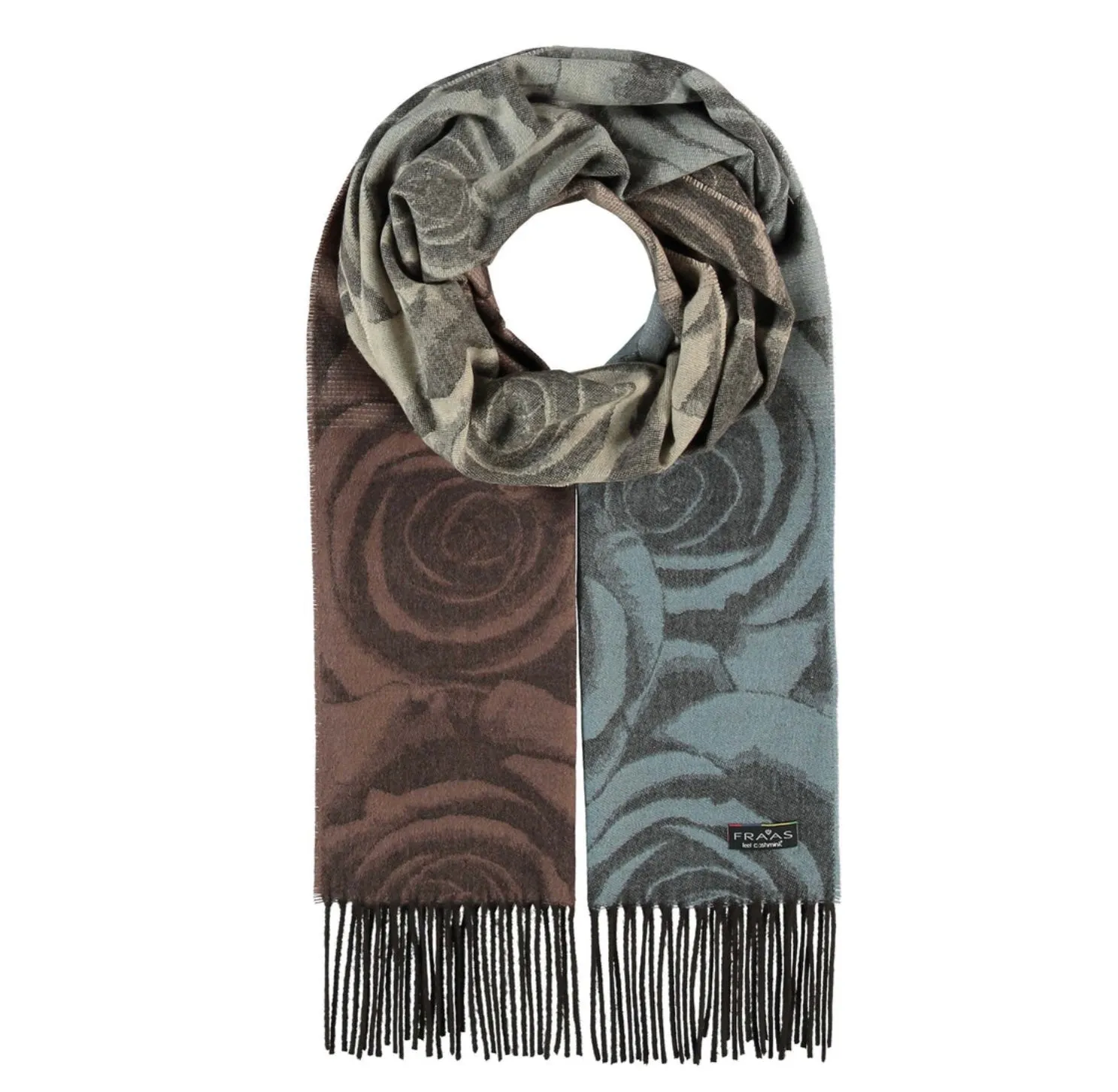 Roses with Ombré Oversized Cashmink® Scarf