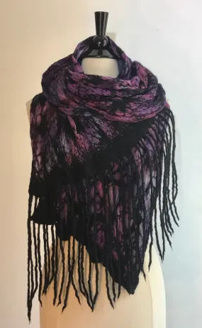 Scarf with Dread Fringe