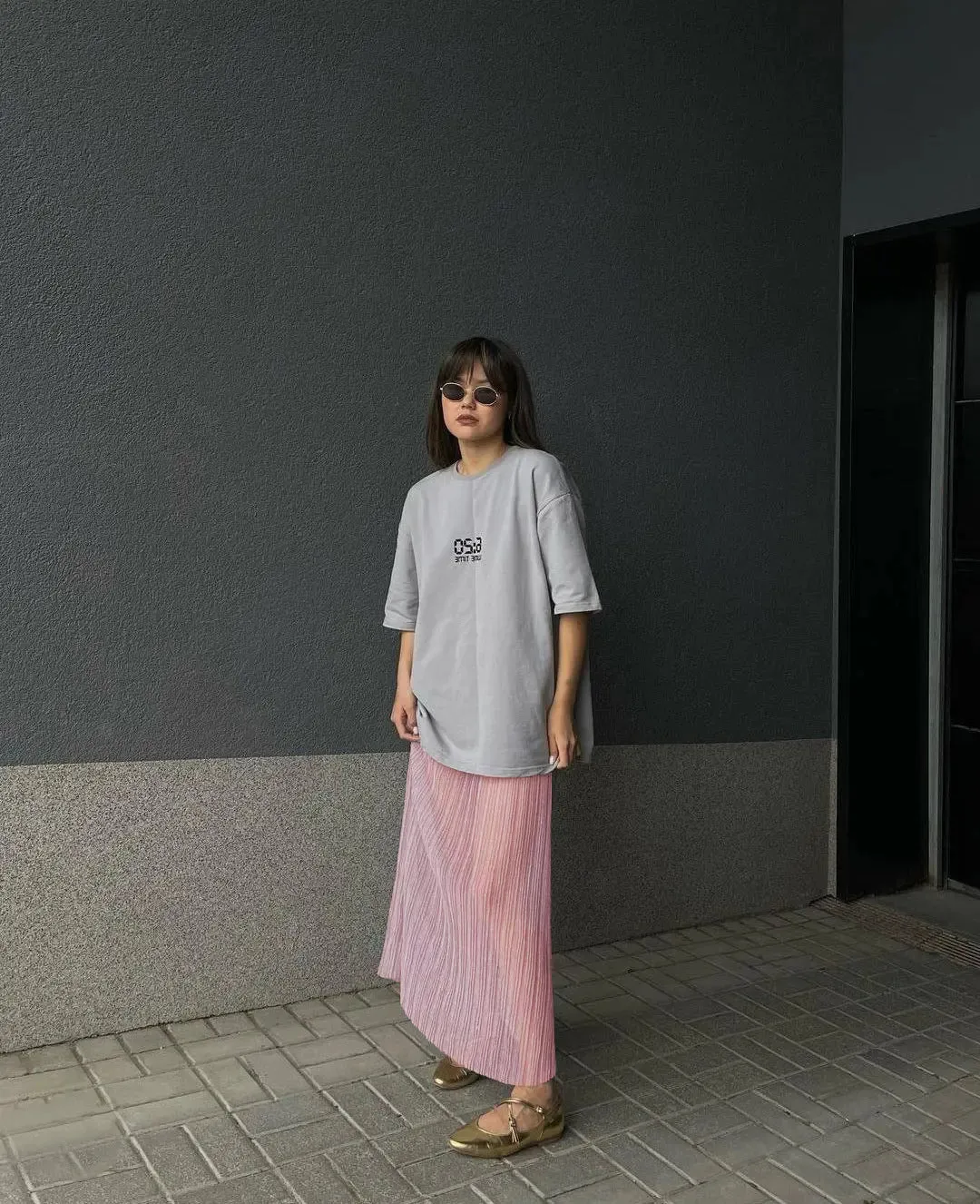 See through Pleated Fashion Skirt