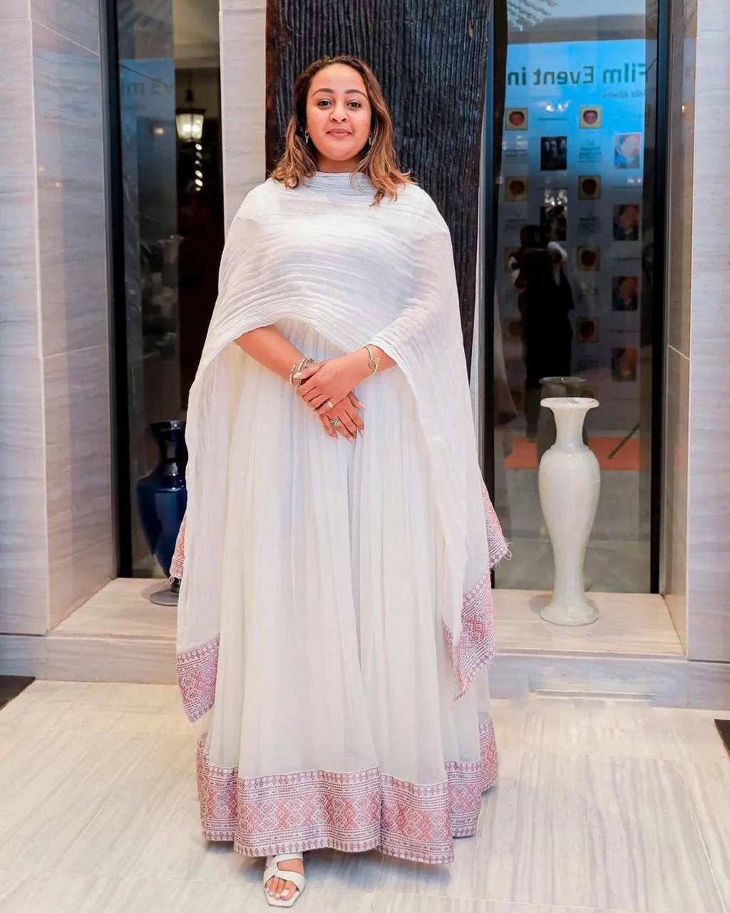 Simple Light Pink Habesha Dress Modern Habesha Kemis Ethiopian Dress Style Traditional Habesha Libs