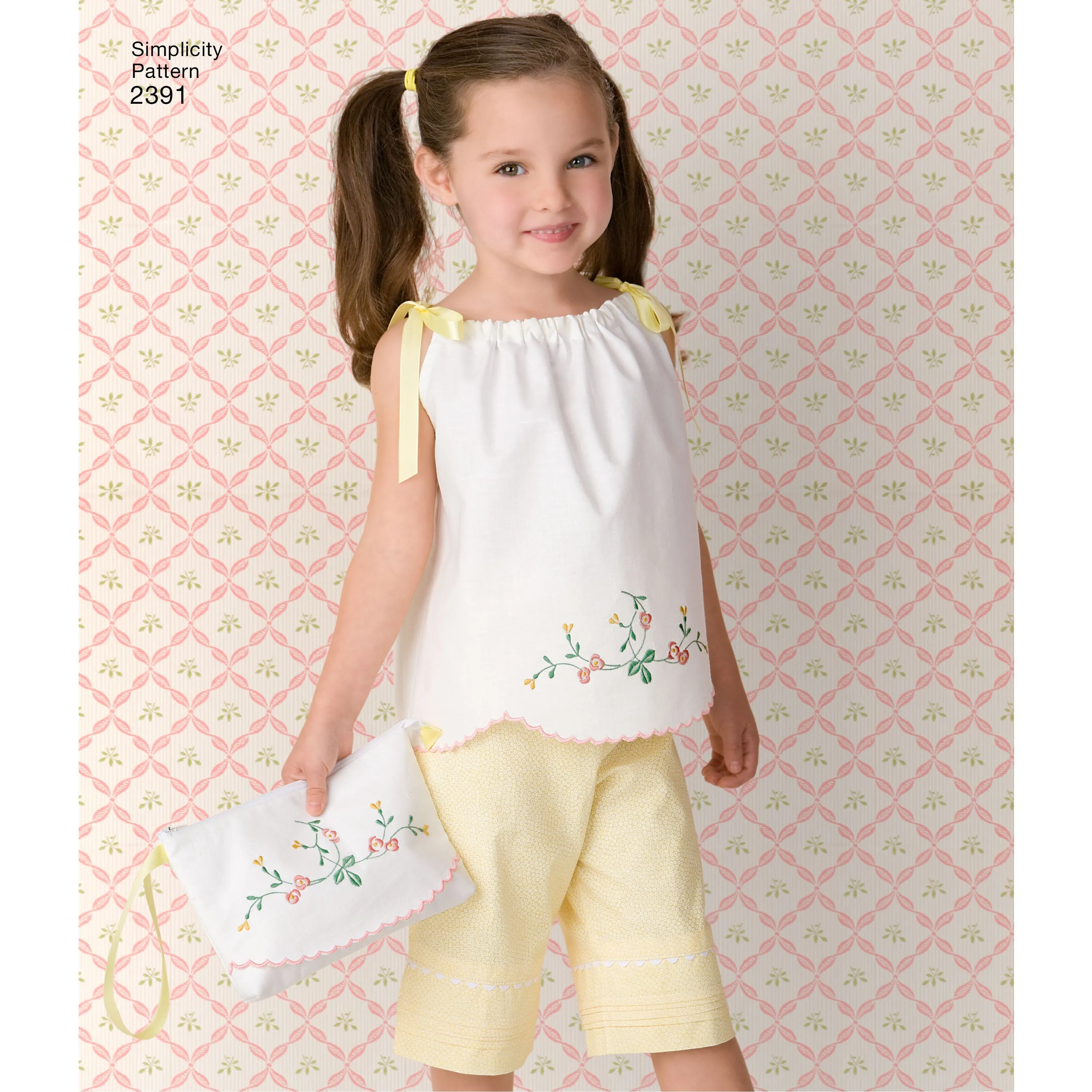 Simplicity Pattern 2391 Child's Pillowcase Dress, Tops, Pants, and Bag