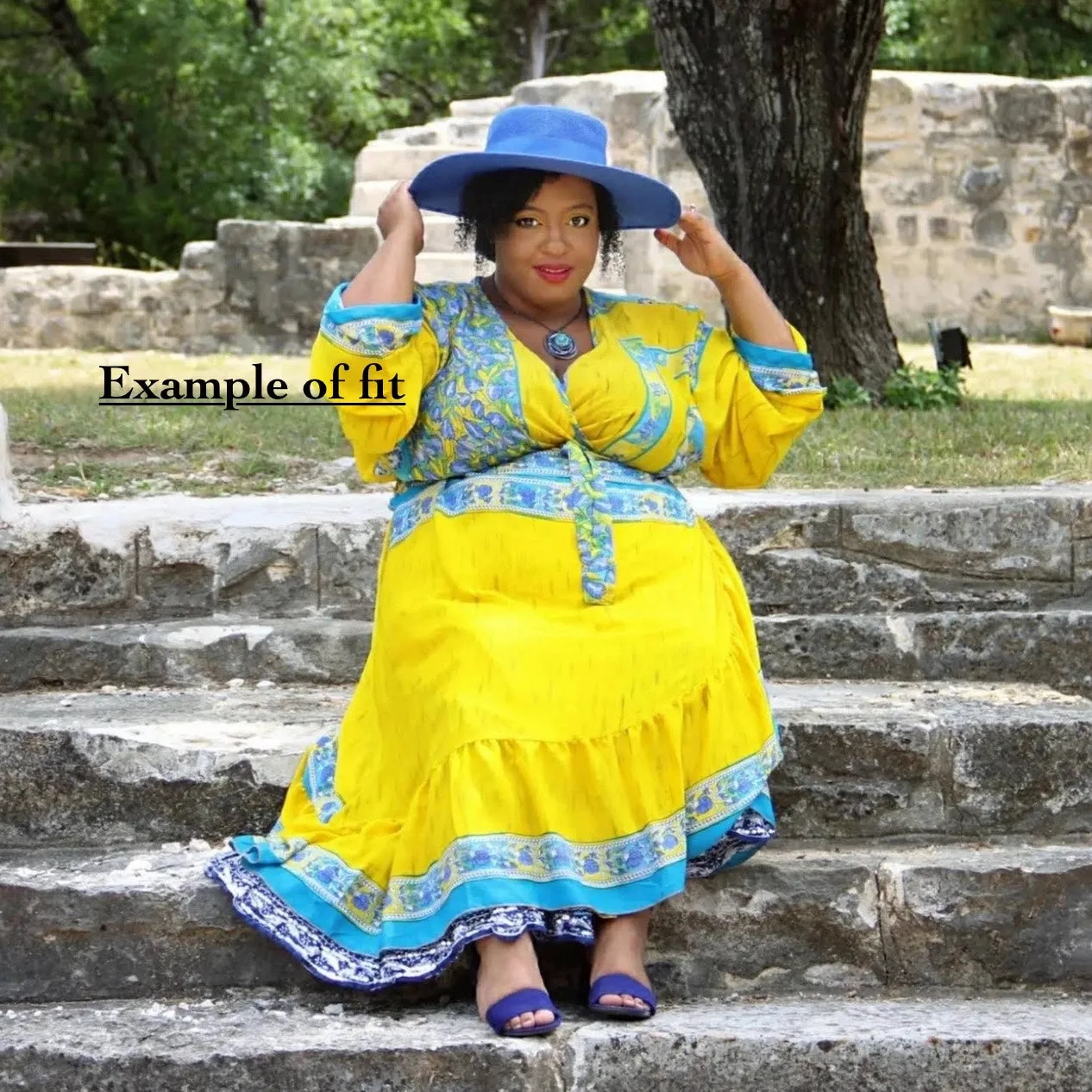 Size 0-4 Upcycled Sari Wrap Dress
