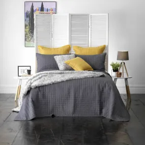 Smithfield Charcoal Bedspread Set by Bianca