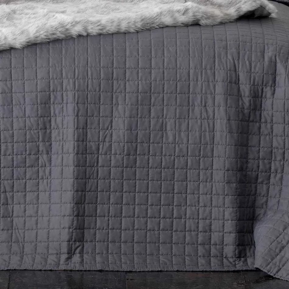 Smithfield Charcoal Bedspread Set by Bianca