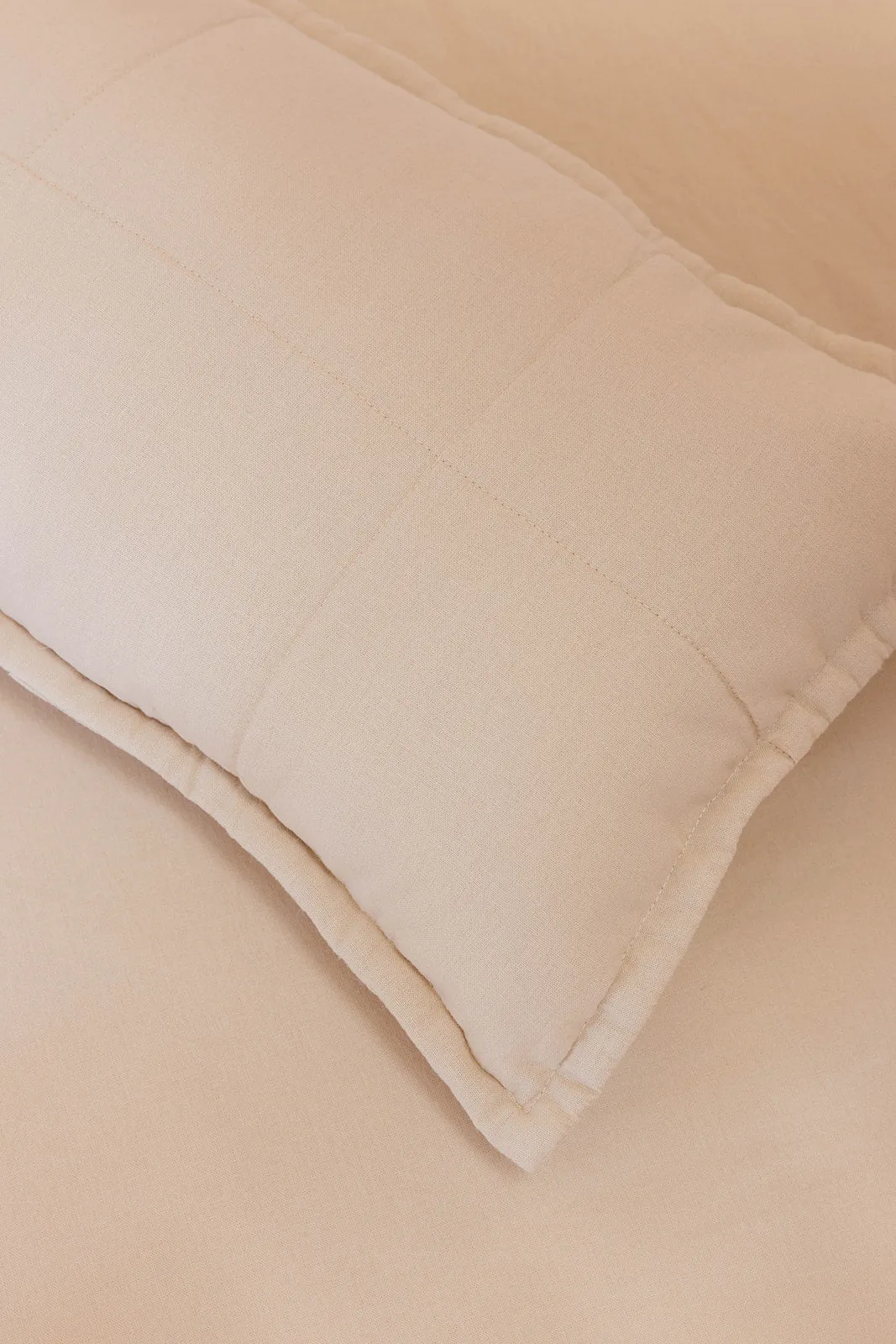 Sparrow - Linen Quilted Sham & Pillow