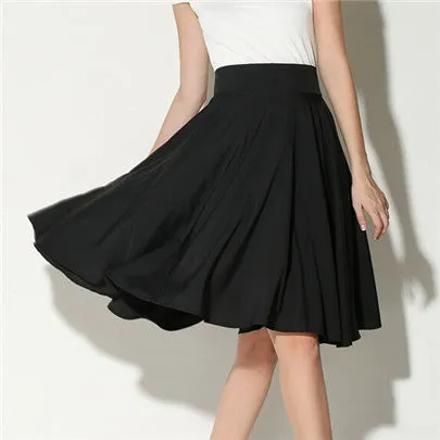 Summer High Waist Middle Zipper Skirt