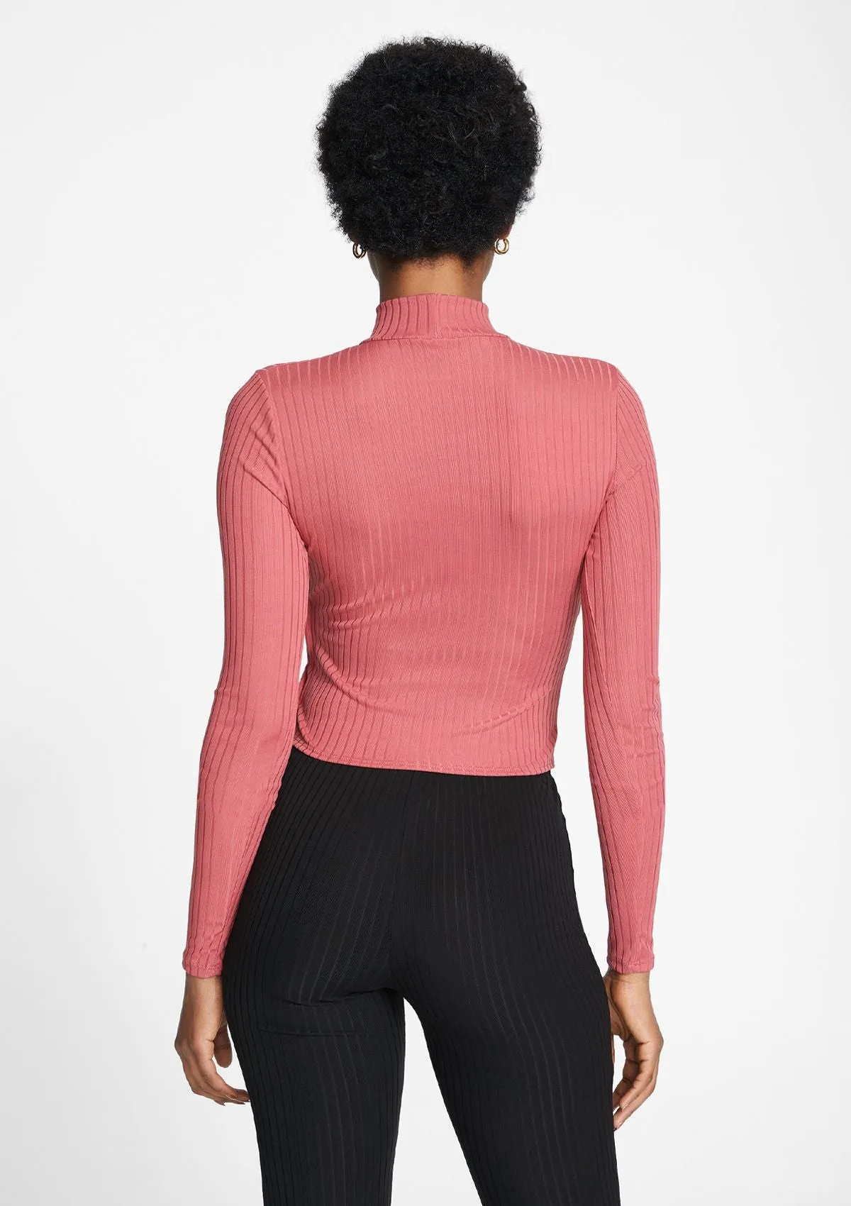 Tall Elana Keyhole Long Sleeve Top