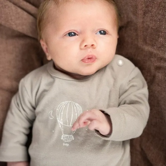 THE NEUTRALS - Organic Cotton Double Knit "hot air balloon" Top