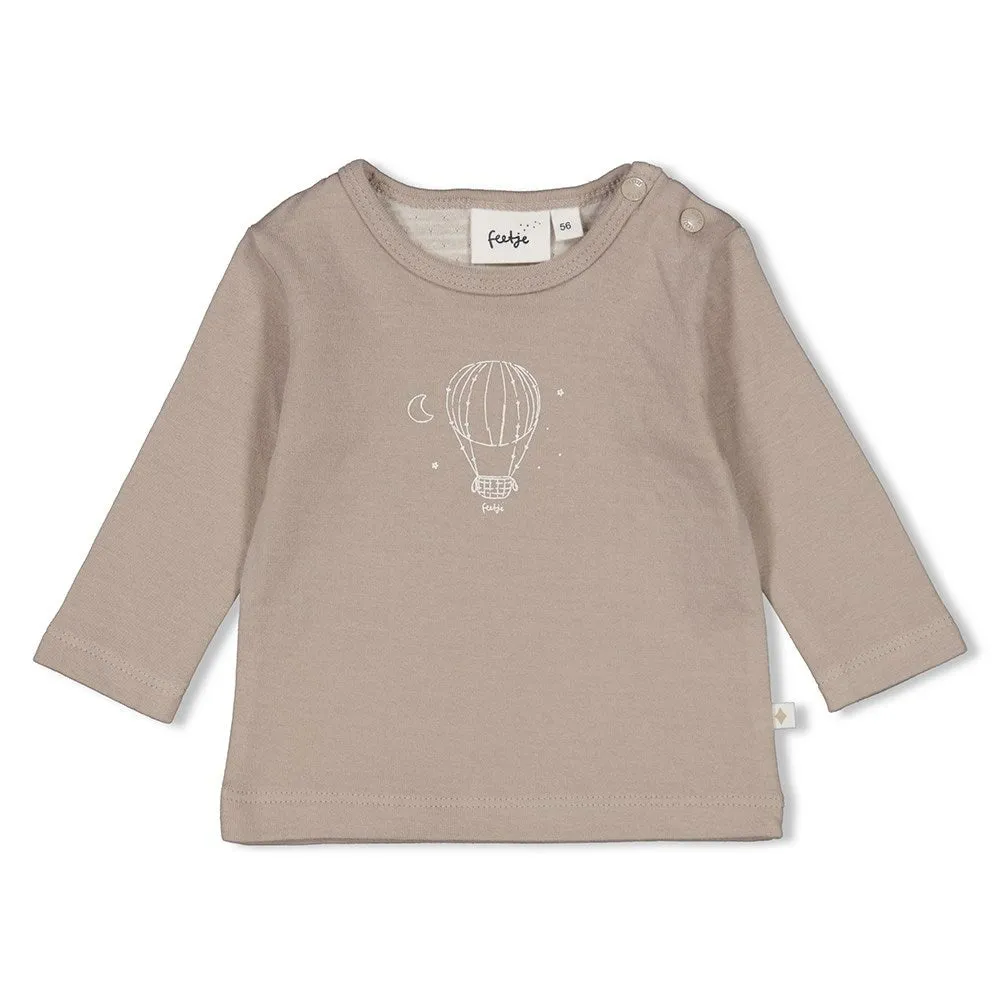 THE NEUTRALS - Organic Cotton Double Knit "hot air balloon" Top