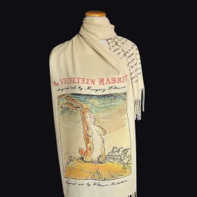 The Velveteen Rabbit by Margery Williams Scarf Shawl Wrap. Book scarf, Literary scarf, Classic Literature, Bookish Gift, Literary Accessory