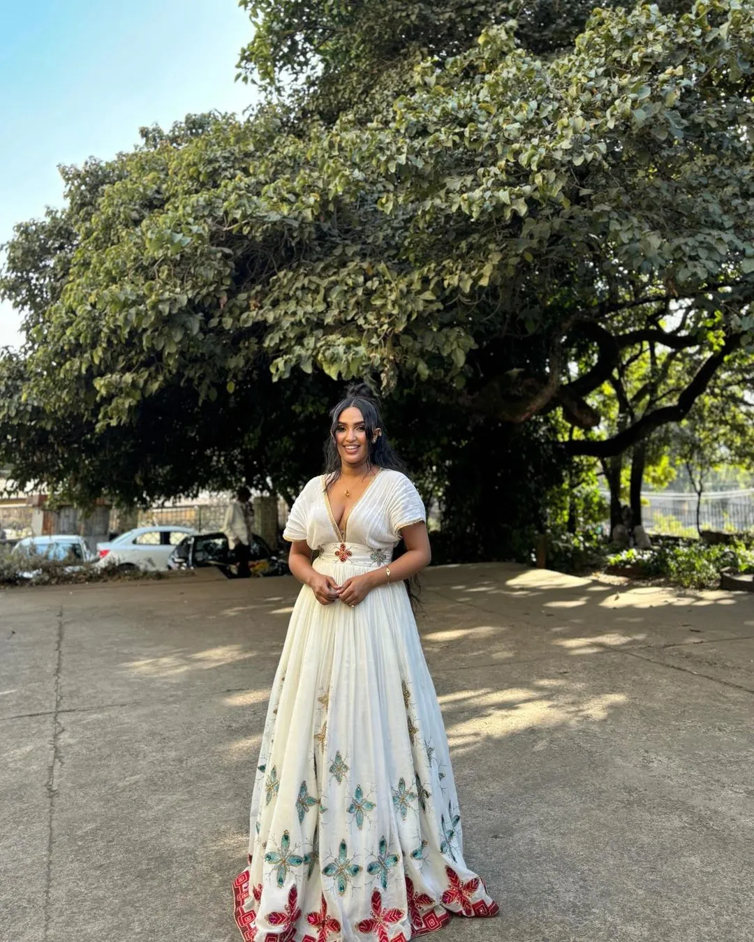 Timeless Beauty Habesha Dress Splendid Simple Red Habesha Kemis