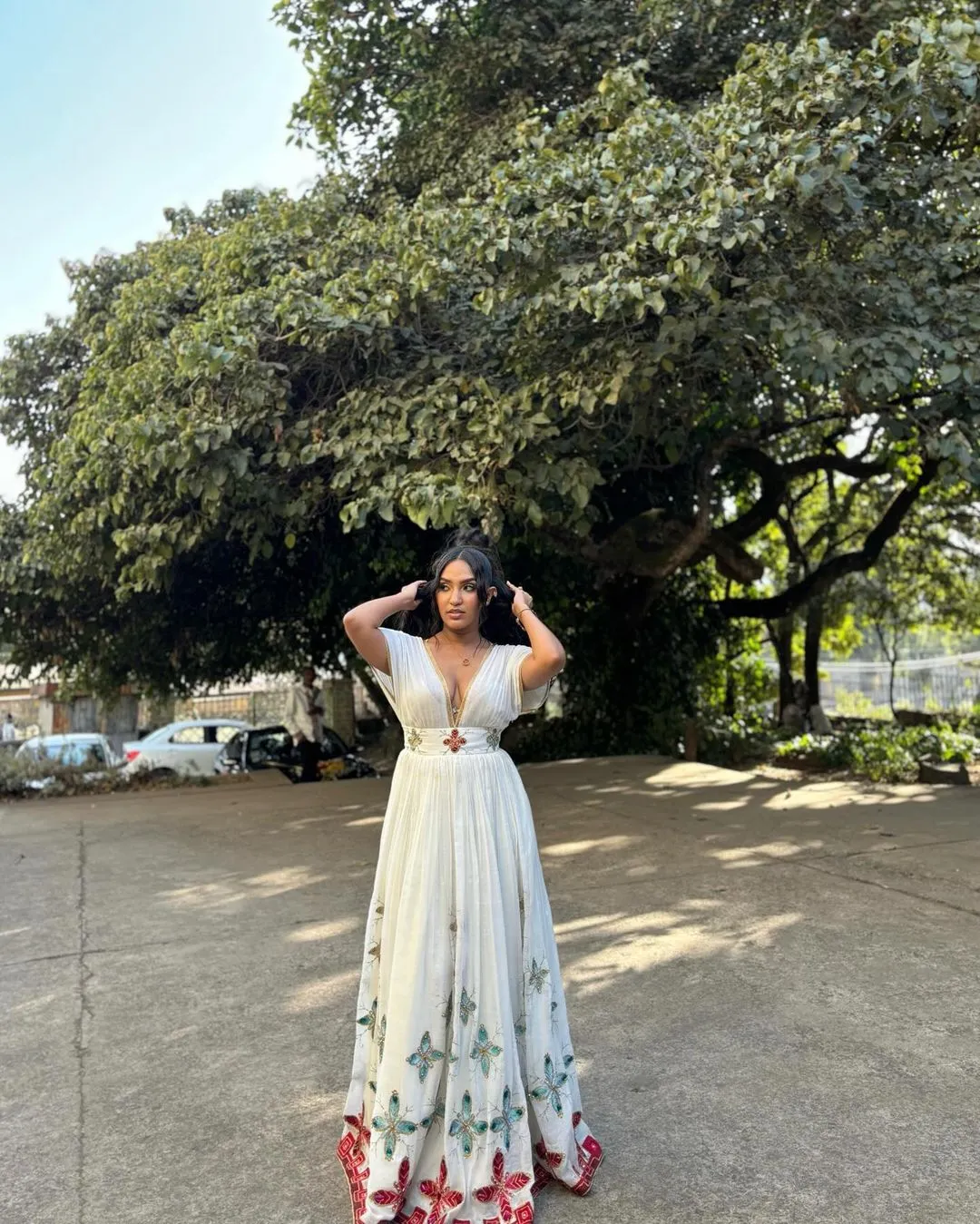 Timeless Beauty Habesha Dress Splendid Simple Red Habesha Kemis
